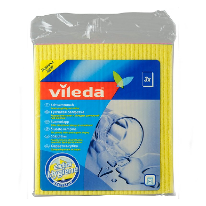 Салфетка губчатая 3шт VILEDA
Салфетка губчатая 3шт VILEDA