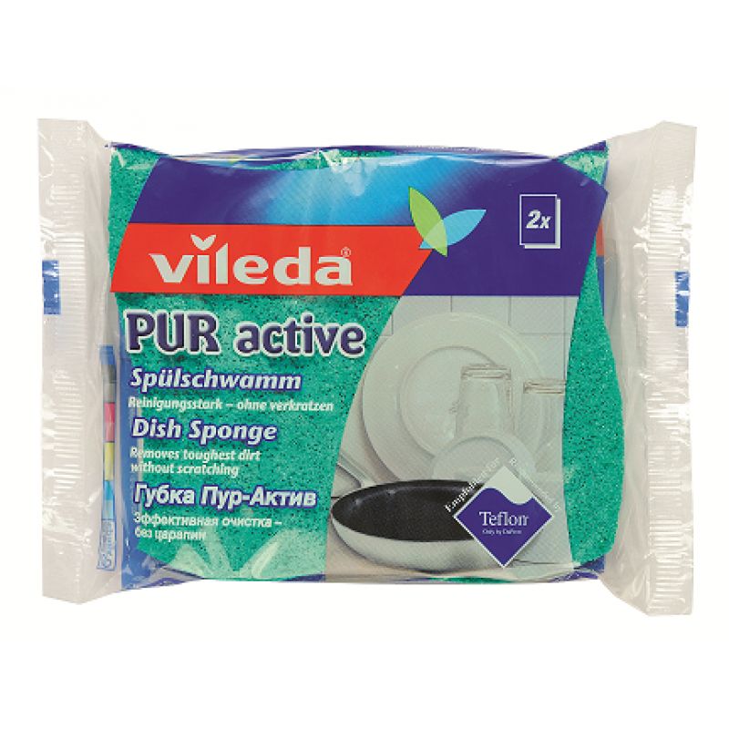 Губка для посуды ПУР-АКТИВ 2шт VILEDA
Губка для посуды ПУР-АКТИВ 2шт VILEDA