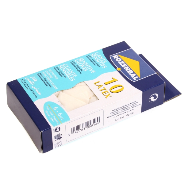 Перчатки латекс 10шт малые ROZENBAL
Перчатки латекс 10шт малые ROZENBAL