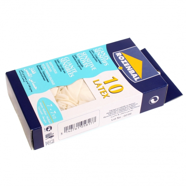 Перчатки латекс 10шт средние ROZENBAL
Перчатки латекс 10шт средние ROZENBAL