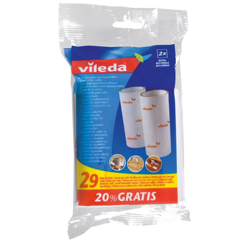 Сменные блоки к ролику для одежды 2шт VILEDA
Сменные блоки к ролику для одежды 2шт VILEDA