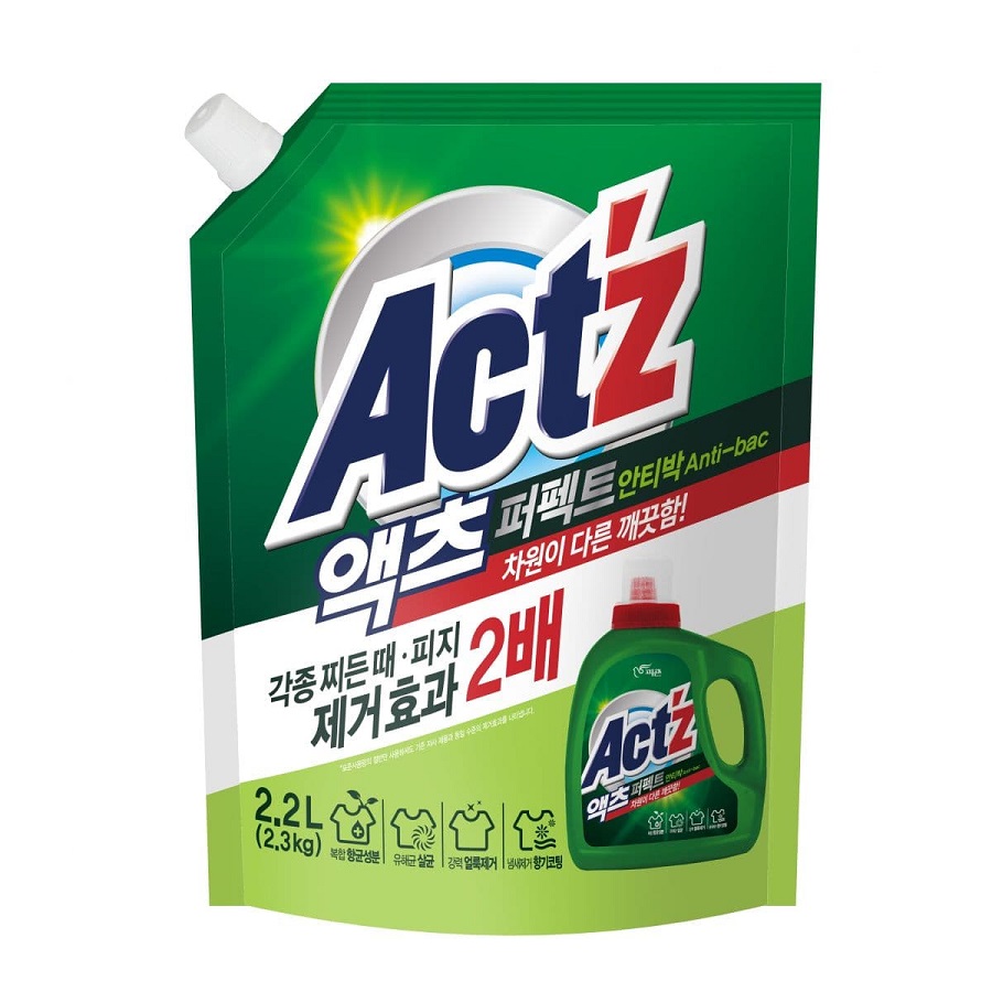 Гель для стирки белья Pigeon Act'Z Perfect Anti bacteria (bacterium) Pouch 2,2 л
Гель для стирки белья Pigeon Act'Z Perfect Anti bacteria (bacterium) Pouch 2,2 л
