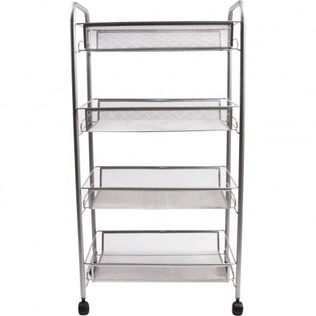 Этажерка (тележка) BRABIX офисно-бытовая 4 яруса, на колесах, металл, серебристая, 43,5*26*83,5 см
Этажерка (тележка) BRABIX офисно-бытовая 4 яруса, на колесах, металл, серебристая, 43,5*26*83,5 см