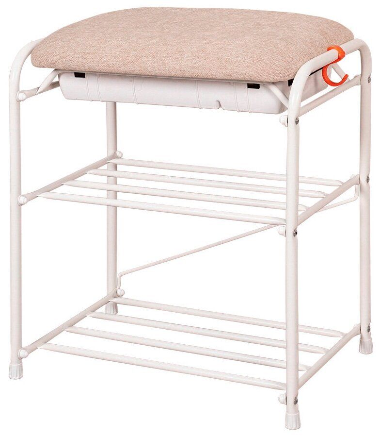 Подставка для обуви "Уют 13", с сиденьем и ящиком, 2 полки, Д*Ш*В - 45х30х48 см, белый ПДОУ13СЯ Б
Подставка для обуви "Уют 13", с сиденьем и ящиком, 2 полки, Д*Ш*В - 45х30х48 см, белый ПДОУ13СЯ Б