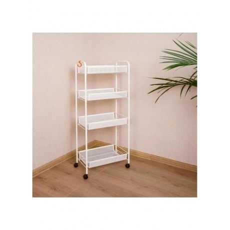 Этажерка Ладья 24 К метал. на колесиках (44*25*100 см) белая Э 342 Б
Этажерка Ладья 24 К метал. на колесиках (44*25*100 см) белая Э 342 Б