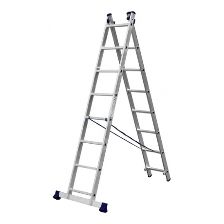 Лестница двухсекционная Сибин 38823-08 8 ступеней
Лестница двухсекционная Сибин 38823-08 8 ступеней