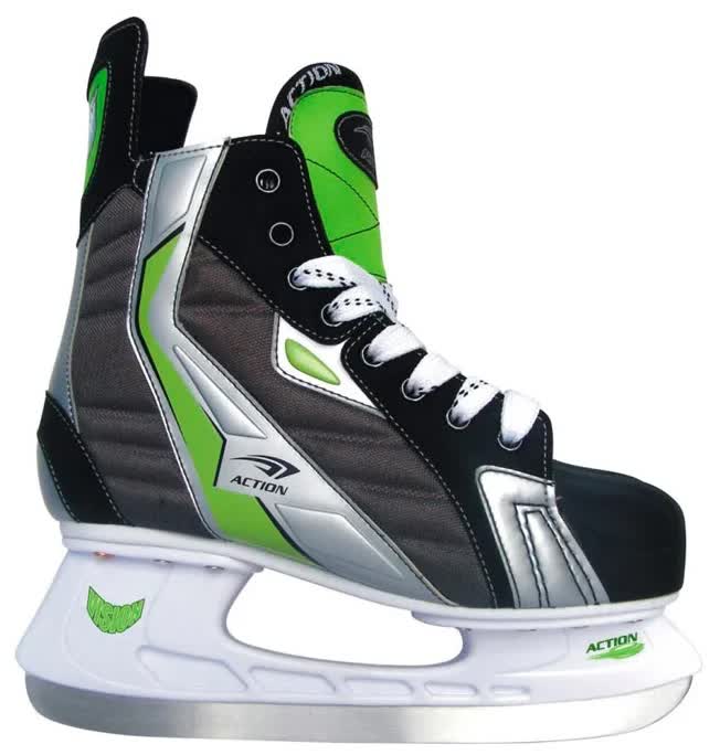Коньки хоккейные Action LUCKY (ПУ, нейлон; Лезвие: нерж сталь) PW-216AE 41 Черно-зеленый
Коньки хоккейные Action LUCKY (ПУ, нейлон; Лезвие: нерж сталь) PW-216AE 41 Черно-зеленый