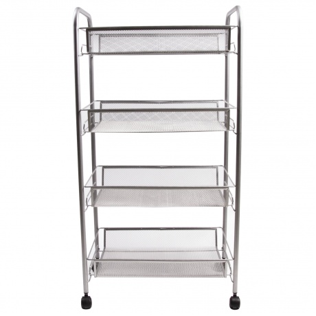 Этажерка (тележка) BRABIX офисно-бытовая 4 яруса, на колесах, металл, серебристая, 43,5*26*83,5 см
Этажерка (тележка) BRABIX офисно-бытовая 4 яруса, на колесах, металл, серебристая, 43,5*26*83,5 см