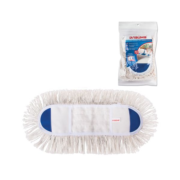 Насадка МОП плоская 40см для швабры-рамки, карманы, хлопок, ЛАЙМА, 601481, Белый
Насадка МОП плоская 40см для швабры-рамки, карманы, хлопок, ЛАЙМА, 601481, Белый