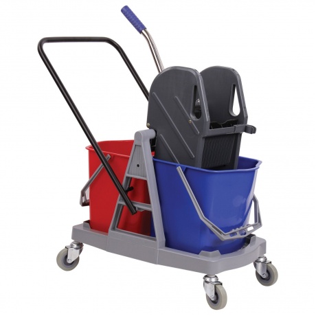 Тележка уборочная BRABIX, 2 съемных ведра 17 л, механический отжим, пластиковый каркас, 606660, Красный/серый/синий
Тележка уборочная BRABIX, 2 съемных ведра 17 л, механический отжим, пластиковый каркас, 606660, Красный/серый/синий