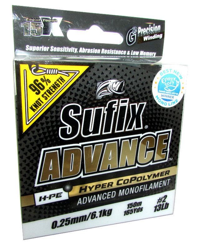 Леска Sufix Advance 150 м 0,25мм/6,1кг (SAV25C150)
Леска Sufix Advance 150 м 0,25мм/6,1кг (SAV25C150)