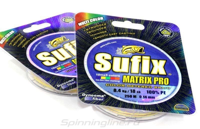 Леска плетеная Sufix Matrix Pro разноцвет. 250м 0.18мм 13,5кг (SMP18M250RU)
Леска плетеная Sufix Matrix Pro разноцвет. 250м 0.18мм 13,5кг (SMP18M250RU)