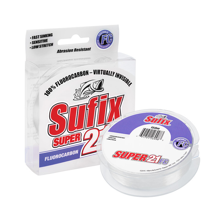 Леска Sufix Super 21 Fluorocarbon 150м 0.28мм 5,4кг (DS1IN026524B2S)
Леска Sufix Super 21 Fluorocarbon 150м 0.28мм 5,4кг (DS1IN026524B2S)