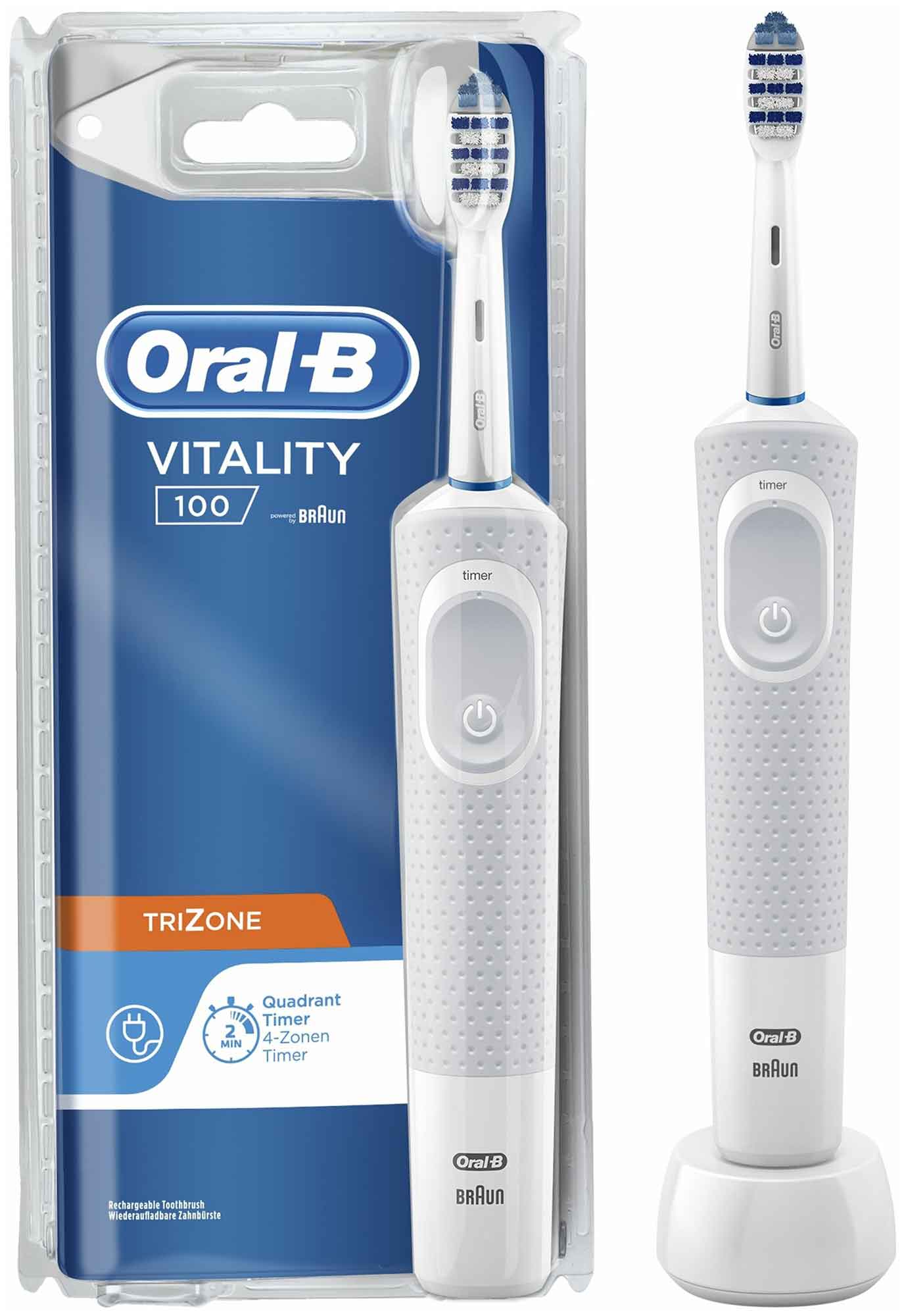Электрическая зубная щетка Oral-B Vitality Trizone 100
Электрическая зубная щетка Oral-B Vitality Trizone 100