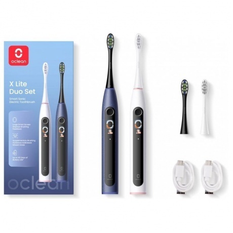 Электрическая зубная щетка Комплект Oclean X Lite Duo Set (Серый + Темно-синий)
Электрическая зубная щетка Комплект Oclean X Lite Duo Set (Серый + Темно-синий)