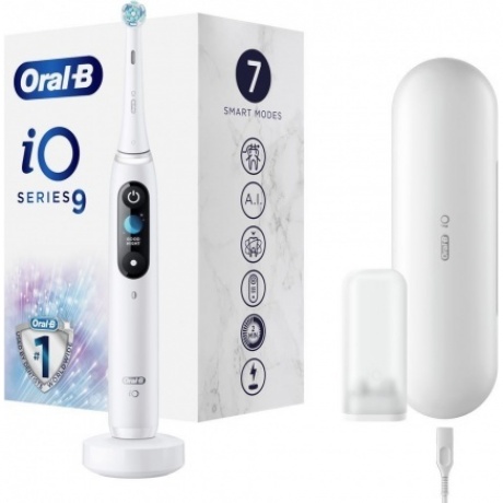 Зубная щетка Braun Oral-B iO Series 9 / IOM9.1A1.1AD White Alabaster (Белый Алебастр) (Россия)
Зубная щетка Braun Oral-B iO Series 9 / IOM9.1A1.1AD White Alabaster (Белый Алебастр) (Россия)