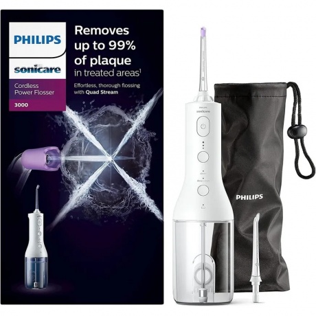 Ирригатор Philips Sonicare Cordless Power Flosser HX3826/31 Series 3000
Ирригатор Philips Sonicare Cordless Power Flosser HX3826/31 Series 3000