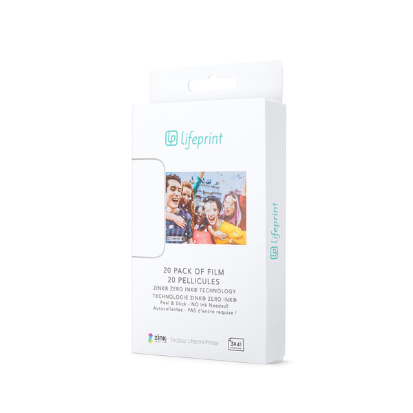 Фотобумага для принтера LifePrint 3x4.5. 20 штук, Белый
Фотобумага для принтера LifePrint 3x4.5. 20 штук, Белый