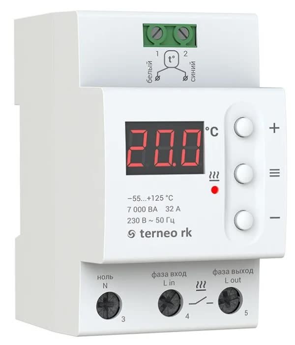 Терморегулятор Terneo RK
Терморегулятор Terneo RK