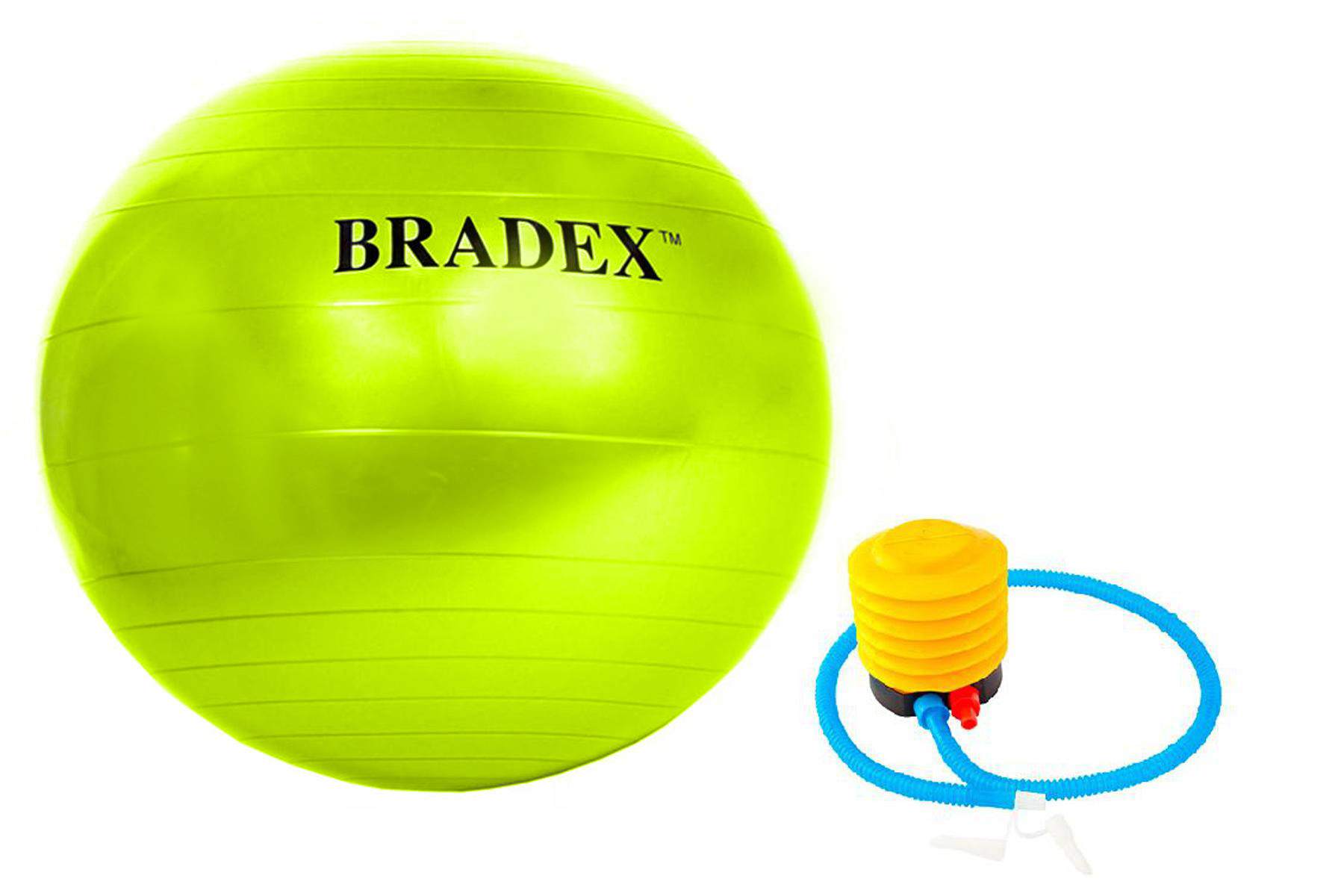 Мяч для фитнеса «ФИТБОЛ-75» Bradex SF 0721 с насосом, салатовый (Fitness Ball 75 сm with pump. Pantone number 382C.)
Мяч для фитнеса «ФИТБОЛ-75» Bradex SF 0721 с насосом, салатовый (Fitness Ball 75 сm with pump. Pantone number 382C.)