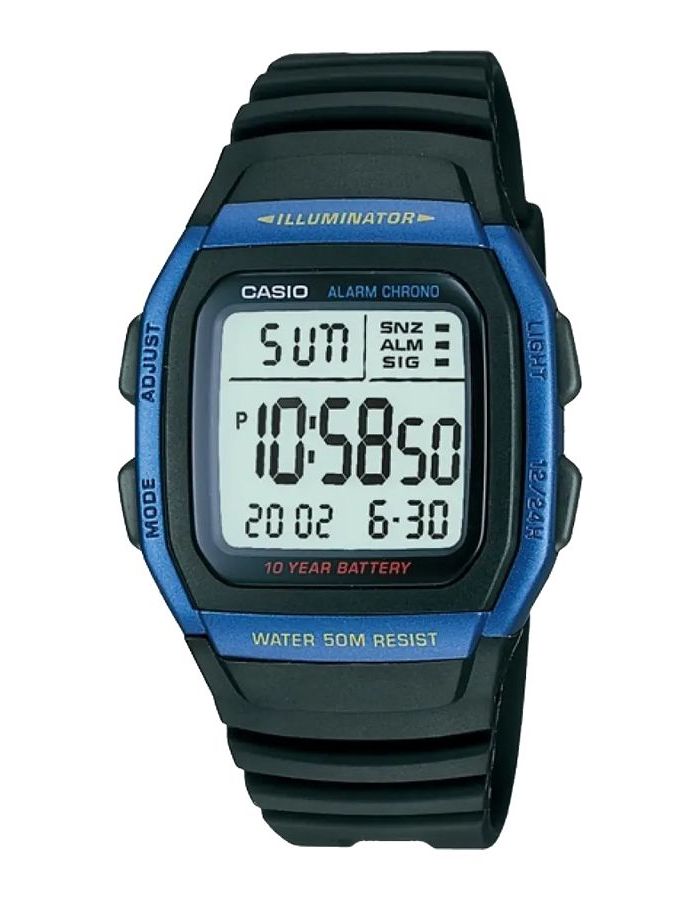 Наручные часы Casio W-96H-2A
Наручные часы Casio W-96H-2A