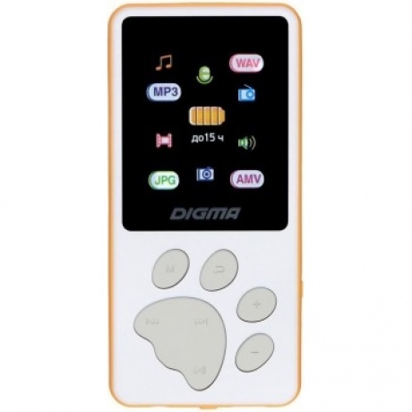 Цифровой плеер Digma S4 8Gb White-Orange
Цифровой плеер Digma S4 8Gb White-Orange