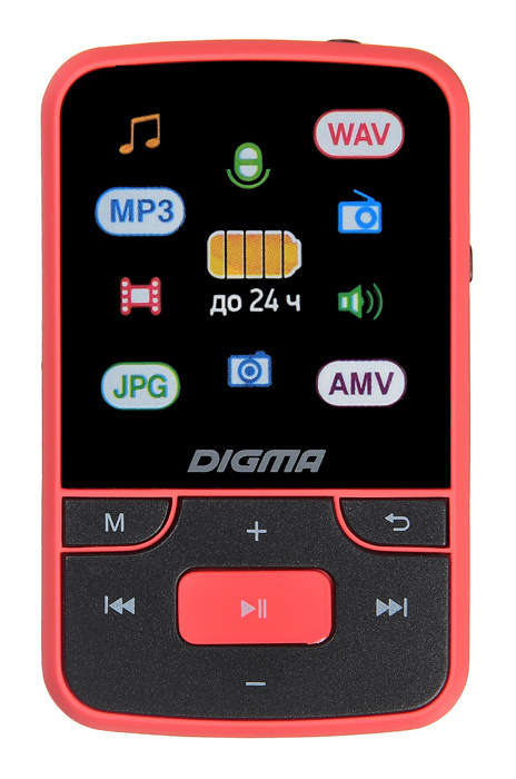 Цифровой плеер Digma T4 8Gb Black-Red
Цифровой плеер Digma T4 8Gb Black-Red