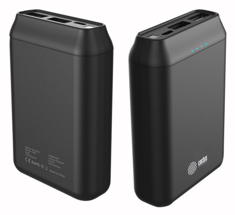 Внешний аккумулятор Cactus CS-PBFSST-10000 Li-Pol 10000mAh 2A+2.4A черный
Внешний аккумулятор Cactus CS-PBFSST-10000 Li-Pol 10000mAh 2A+2.4A черный