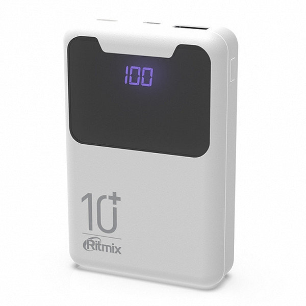 Внешний аккумулятор Ritmix RPB-10005 White, Белый
Внешний аккумулятор Ritmix RPB-10005 White, Белый