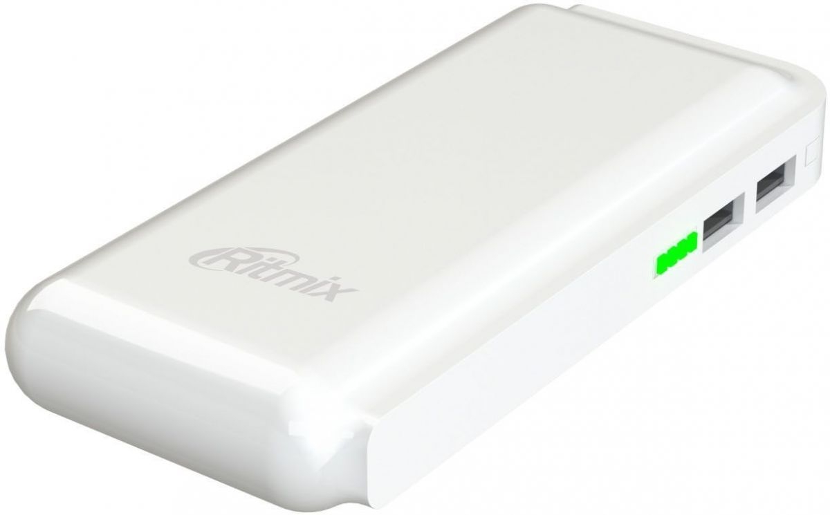Внешний аккумулятор Ritmix Power Bank RPB-10001L 10000mAh White, Белый
Внешний аккумулятор Ritmix Power Bank RPB-10001L 10000mAh White, Белый