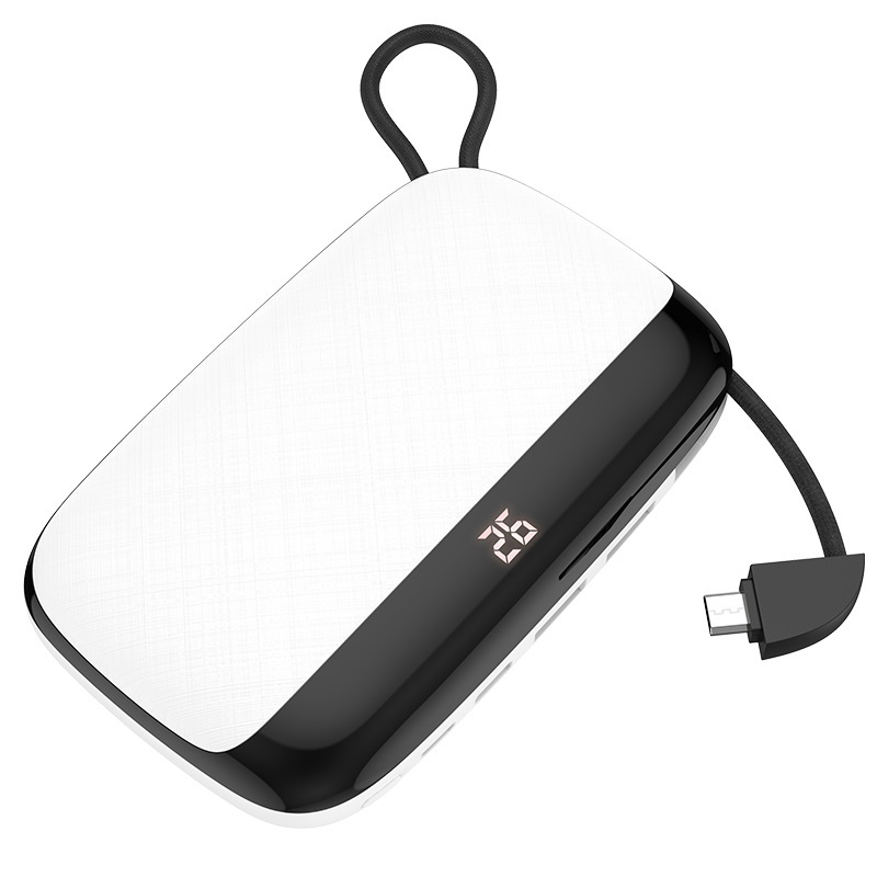 Внешний аккумулятор Hoco Power Bank S29 for Micro USB 10000mAh White
Внешний аккумулятор Hoco Power Bank S29 for Micro USB 10000mAh White