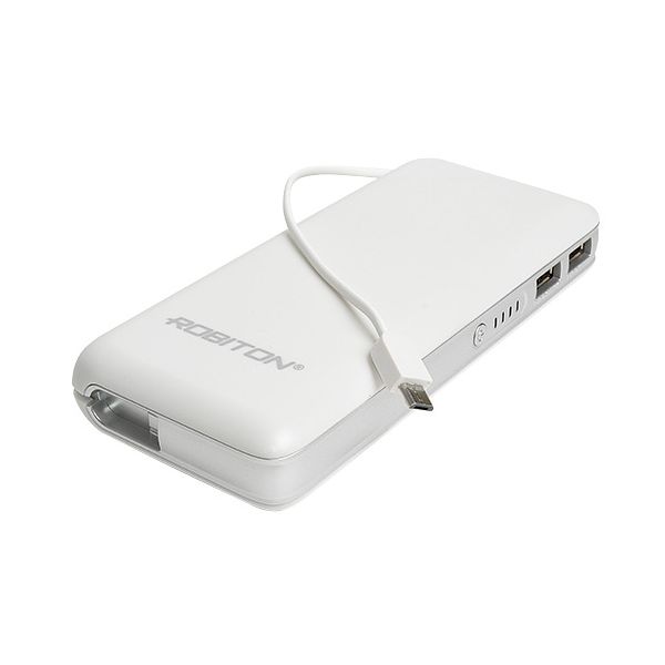 Внешний аккумулятор ROBITON 14000мАч (белый/серебристый)
Внешний аккумулятор ROBITON 14000мАч (белый/серебристый)
