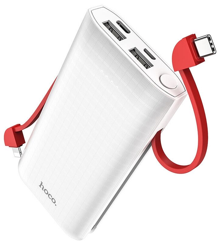 Внешний аккумулятор Hoco Power Bank J67 10000mAh White
Внешний аккумулятор Hoco Power Bank J67 10000mAh White