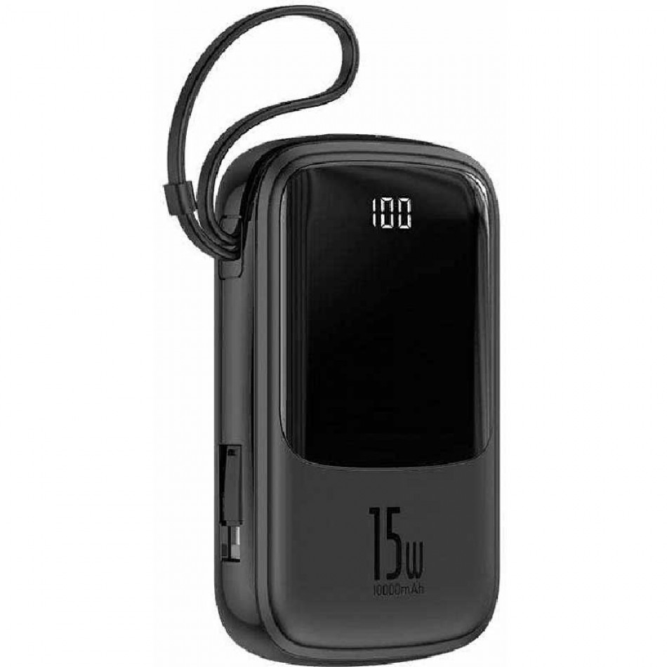 Внешний аккумулятор Baseus Power Bank Qpow Digital Display 3A 10000mAh Black PPQD-B01, Черный
Внешний аккумулятор Baseus Power Bank Qpow Digital Display 3A 10000mAh Black PPQD-B01, Черный