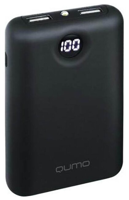 Внешний аккумулятор Qumo Power Bank PowerAid 10000 V2 10000mAh Black 24408
Внешний аккумулятор Qumo Power Bank PowerAid 10000 V2 10000mAh Black 24408