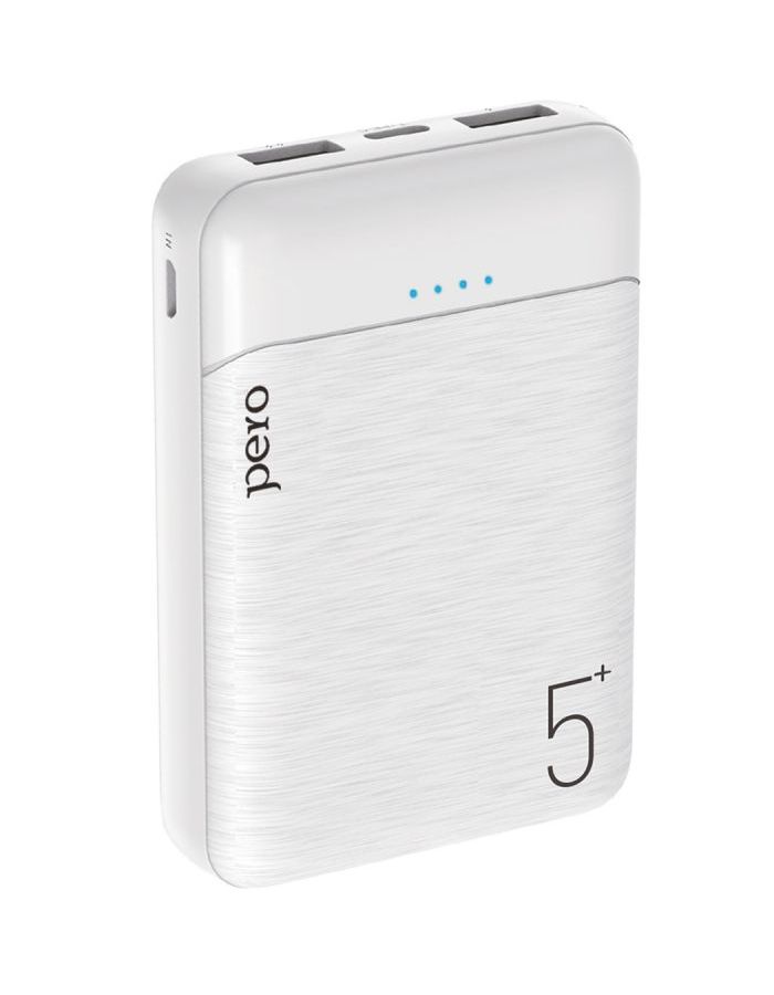 Внешний аккумулятор PERO PB01 5000 mAh, Li-Pol, output 2xUSB-A 2.1A, белый
Внешний аккумулятор PERO PB01 5000 mAh, Li-Pol, output 2xUSB-A 2.1A, белый