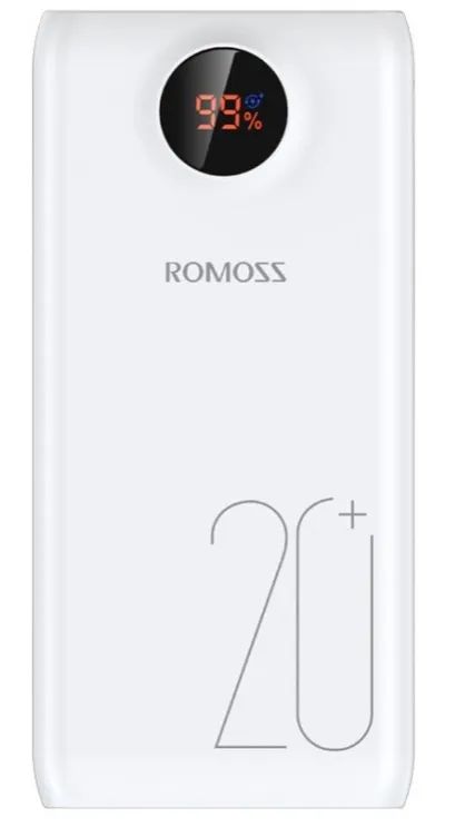 Внешний аккумулятор Romoss Power Bank SW20 Pro 20000mAh, Белый
Внешний аккумулятор Romoss Power Bank SW20 Pro 20000mAh, Белый