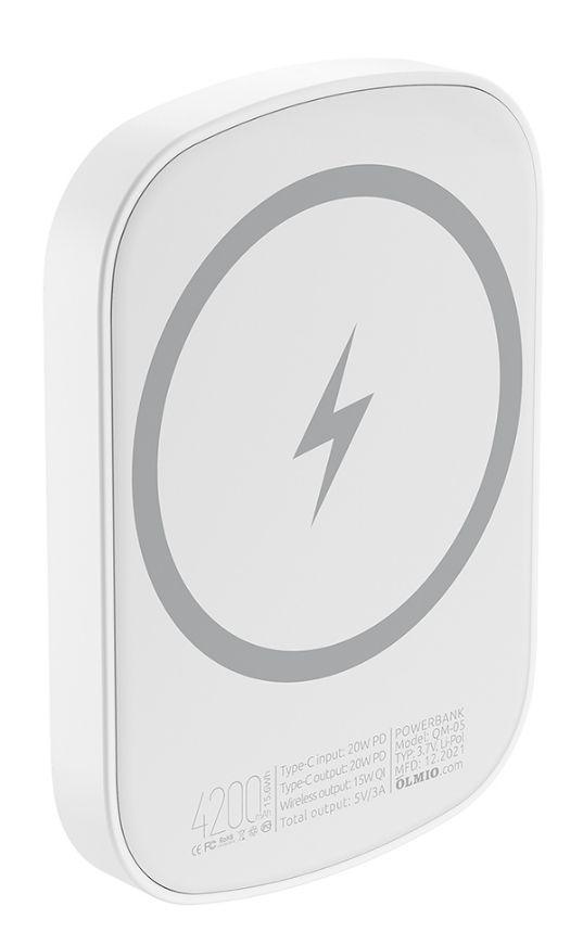 Внешний аккумулятор OLMIO QM-05, 4200mAh, white, Белый
Внешний аккумулятор OLMIO QM-05, 4200mAh, white, Белый
