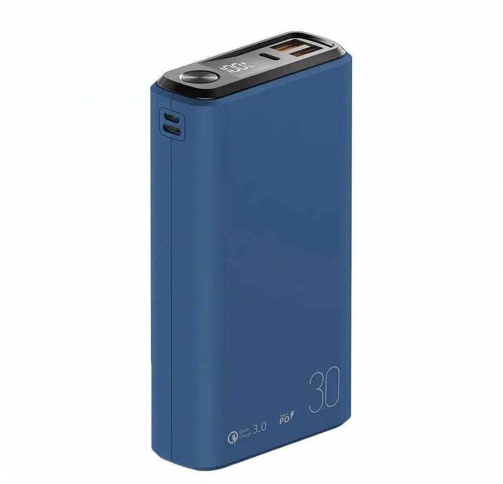 Внешний аккумулятор Olmio QS-30, 30000mAh, deep blue, Темно синий
Внешний аккумулятор Olmio QS-30, 30000mAh, deep blue, Темно синий