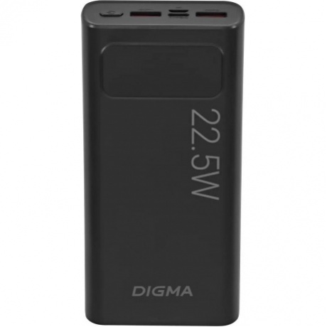 Внешний аккумулятор Digma DGPF20A, 20000мAч, черный (dgpf20a22pbk)
Внешний аккумулятор Digma DGPF20A, 20000мAч, черный (dgpf20a22pbk)
