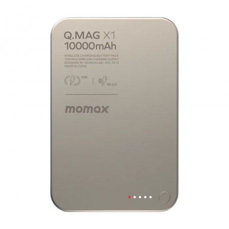Портативное зарядное устройство Momax IP117A Q.Mag X1 Titanium (IP117AE), Серый
Портативное зарядное устройство Momax IP117A Q.Mag X1 Titanium (IP117AE), Серый