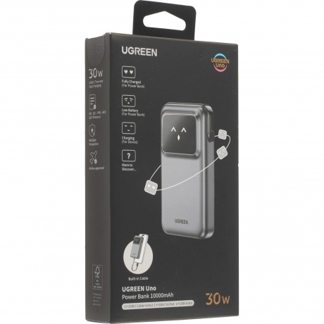 Портативное зарядное устройство Ugreen PB511 Purple (35604B)
Портативное зарядное устройство Ugreen PB511 Purple (35604B)