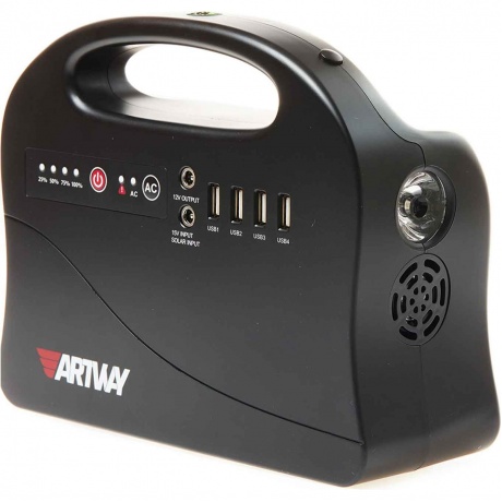 Портативный аккумулятор Artway PowerBank 39 600 mAh EA-146IS
Портативный аккумулятор Artway PowerBank 39 600 mAh EA-146IS