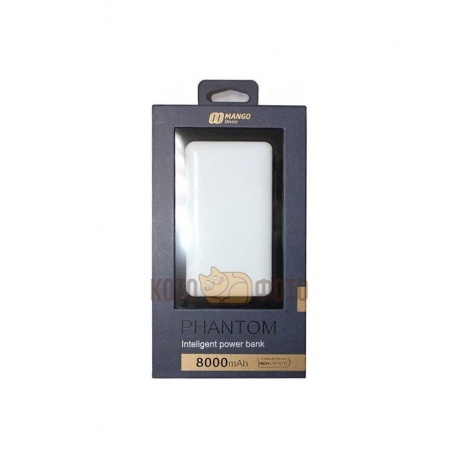 Внешний аккумулятор Mango MP-8000WT (8000mAh DC5V-2A) Pure white
Внешний аккумулятор Mango MP-8000WT (8000mAh DC5V-2A) Pure white
