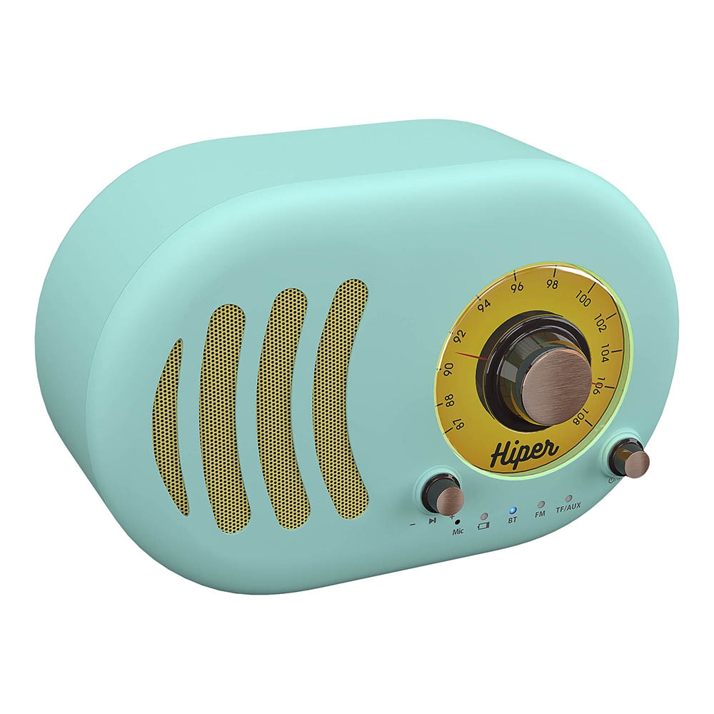 Портативная акустика Hiper Retro S Cyan
Портативная акустика Hiper Retro S Cyan