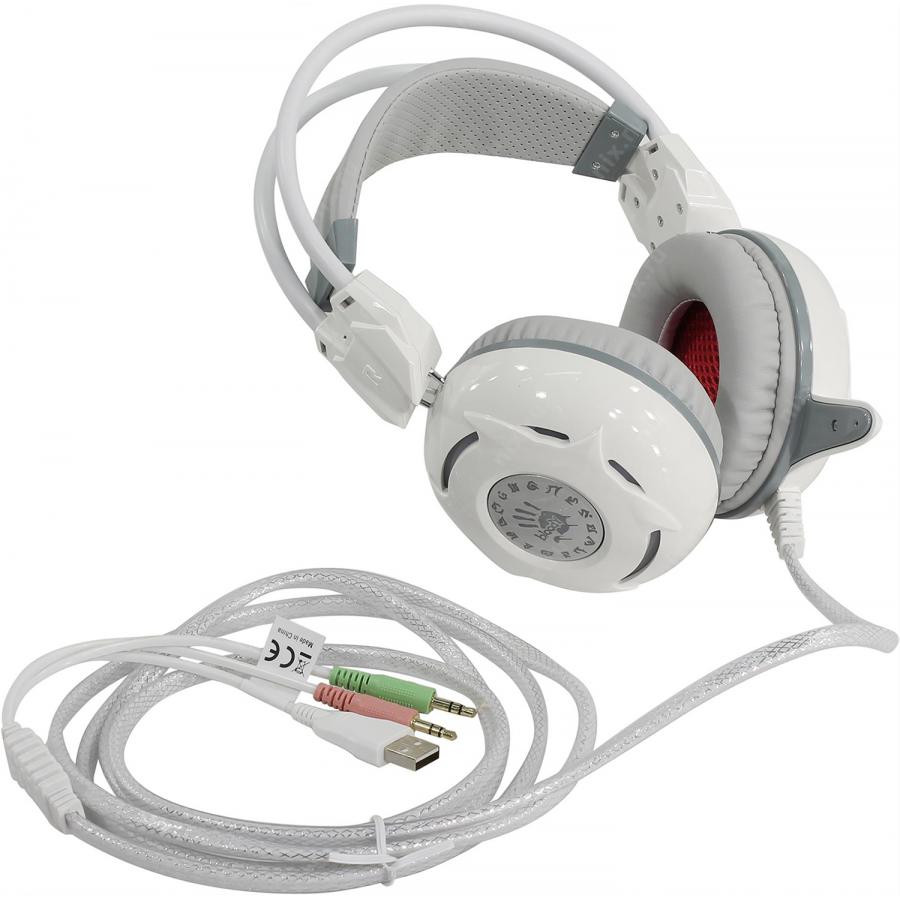Наушники A4Tech Bloody G300 White, Белый 
Наушники A4Tech Bloody G300 White, Белый
