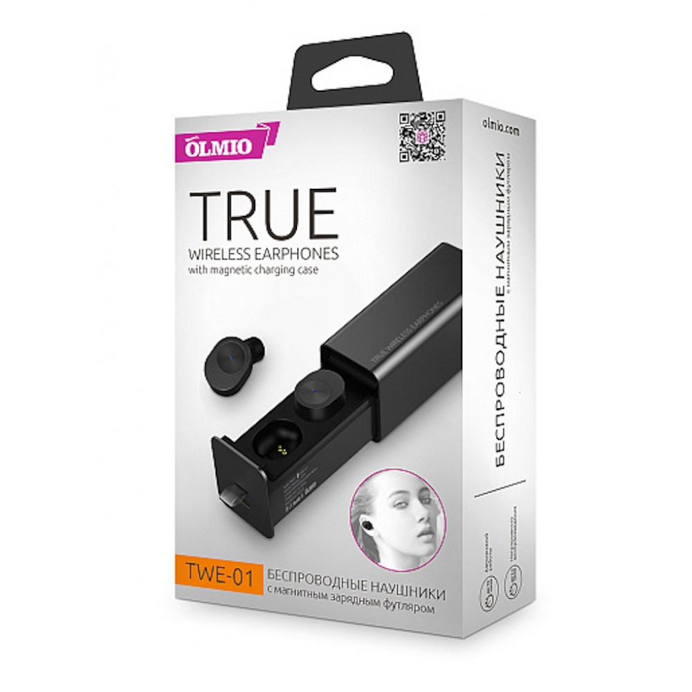 Наушники Olmio TWE-01 Black, Черный
Наушники Olmio TWE-01 Black, Черный
