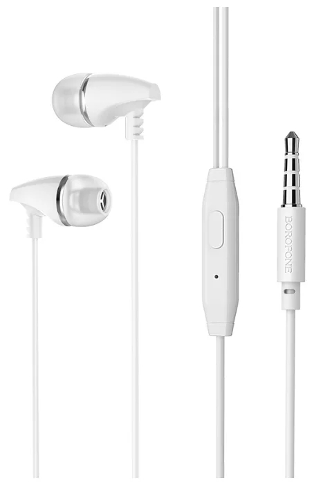 Наушники Borofone BM25 Sound Edge Universal Earphones - White, Белый
Наушники Borofone BM25 Sound Edge Universal Earphones - White, Белый