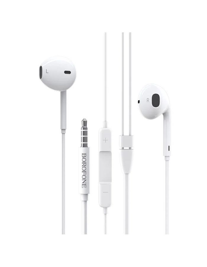 Наушники Borofone BM30 Original Series Wire Control Earphones - White, Белый
Наушники Borofone BM30 Original Series Wire Control Earphones - White, Белый
