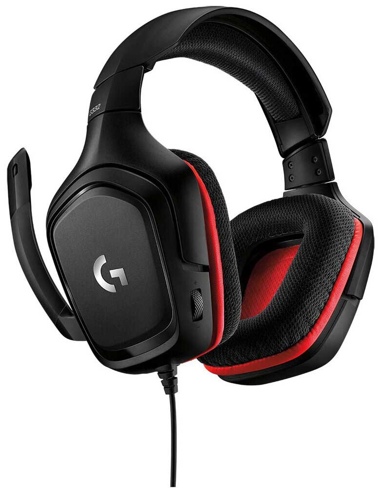 Наушники Logitech G332 Wired Leatherette black/red (981-000757), Красный/черный
Наушники Logitech G332 Wired Leatherette black/red (981-000757), Красный/черный